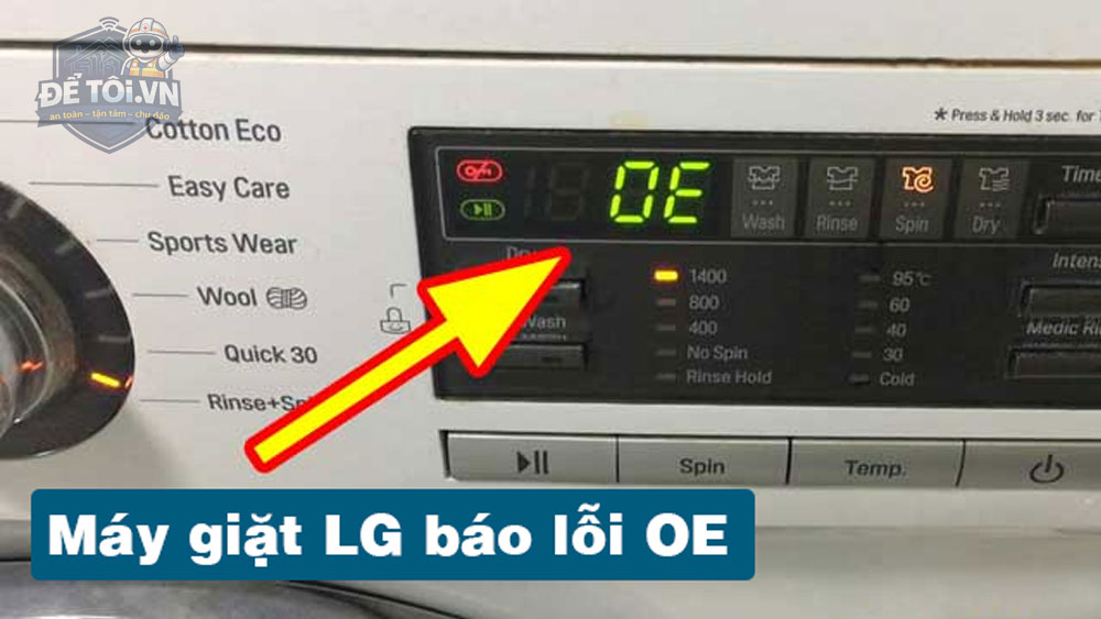 Máy giặt LG báo lỗi OE và cách xử lý
