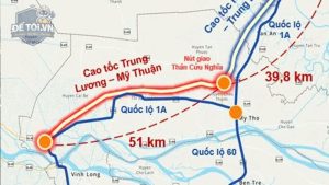 Bản đồ vị trí cao tốc Trung Lương - Mỹ Thuận