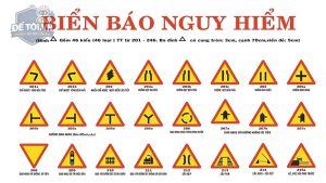 Danh sách biển báo nguy hiểm trong luật giao thông đường bộ Việt Nam