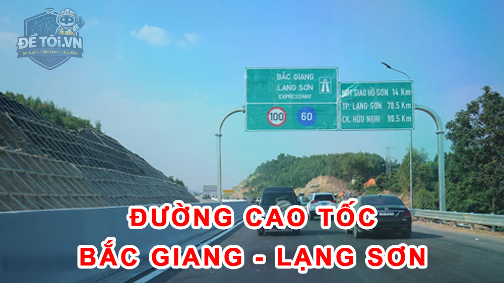 Một đoạn đường trên cao tốc Bắc Giang - Lạng Sơn