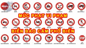 Mức phạt vi phạm biển báo cấm phổ biến nhất