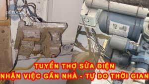Tuyển thợ sửa điện làm việc tự do