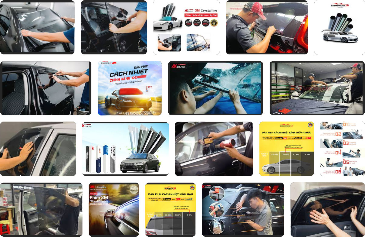 Dịch vụ dán phim cách nhiệt bởi các garage gần bạn nhất