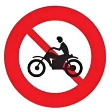 biển báo cấm 104 - Cấm xe máy