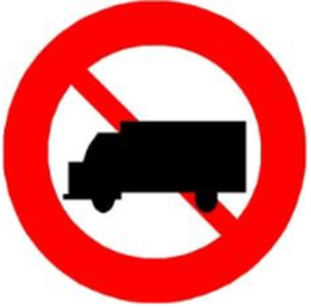 biển báo cấm 106a - Cấm xe ô tô tải