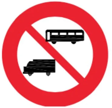 biển báo cấm 107 - Cấm ô tô khách và ô tô tải