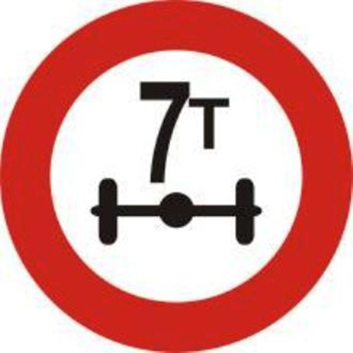 biển báo cấm 116 - Hạn chế tải trọng trục