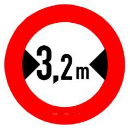 biển báo cấm 118 - Hạn chế chiều ngang