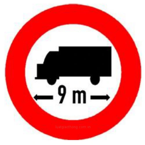 biển báo cấm 119 - Hạn chế chiều dài xe