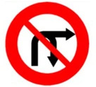 biển báo cấm 124d - Cấm rẽ phải và quay đầu