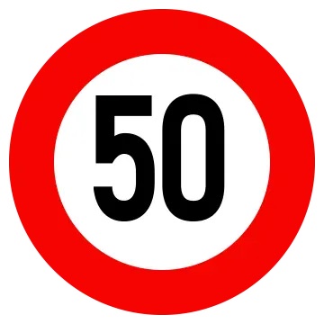 biển báo cấm 127 - Tốc độ tối đa