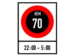biển báo cấm 127a - Tốc độ tối đa ban đêm