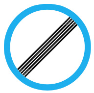 biển báo cấm 135 - Hết tất cả lệnh cấm