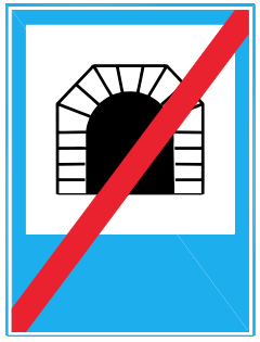 biển báo R.E 11b - kết thúc đường hầm