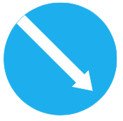 biển báo hiệu lệnh 302a - Hướng phải đi vòng chướng ngại vật