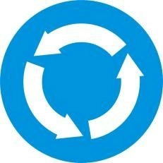 biển báo hiệu lệnh 303 - Nơi giao nhau chạy theo vòng xuyến