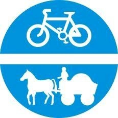 biển báo hiệu lệnh 304 - Đường dành cho xe thô sơ