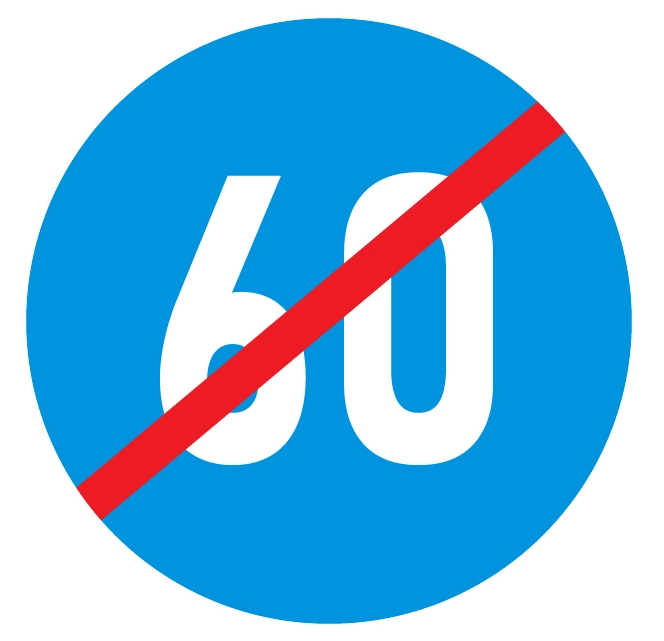 biển báo hiệu lệnh 307 - Hết tốc độ tối thiểu