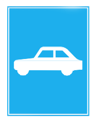 biển báo hiệu lệnh 403d - Đường dành cho xe ô tô con