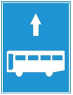 biển báo hiệu lệnh 412a - Làn đường dành cho xe ô tô khách