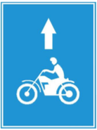 biển báo hiệu lệnh 412d - Làn đường dành cho xe máy