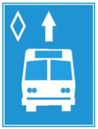 biển báo hiệu lệnh 412e - Làn đường dành cho xe buýt