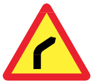 biển báo nguy hiểm 201b - Chỗ ngoặt nguy hiểm vòng bên phải